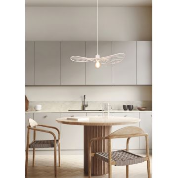 Lustra Chapeau, RL, 60x150 cm, 40W, 1x E27, metal, alb mat