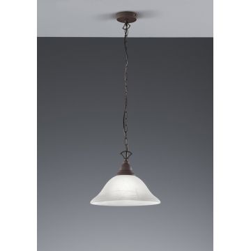 Lustra Country, RL, 33.5x130 cm, 60W, 1x E27, metal, maro rustic/alb