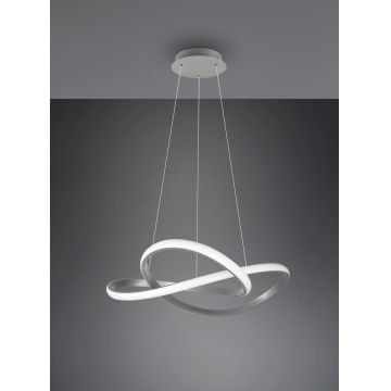 Lustra Course, RL, 60x150 cm, 27W, 1x SMD LED, metal, argintiu