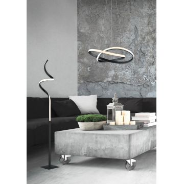 Lustra Course, RL, 60x150 cm, 27W, 1x SMD LED, metal, negru mat/alb