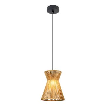 Lustră cu abajur din sfoară din hârtie ø 20 cm Etnos – Candellux Lighting Lustră cu abajur din sfoară din hârtie ø 20 cm Etnos – Candellux Lighting