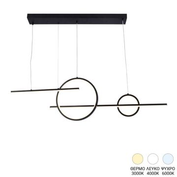 Lustra LED Polindia Negru 110x110x110 cm