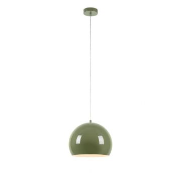 Lustră verde cu abajur din metal ø 28 cm Pop – Markslöjd
