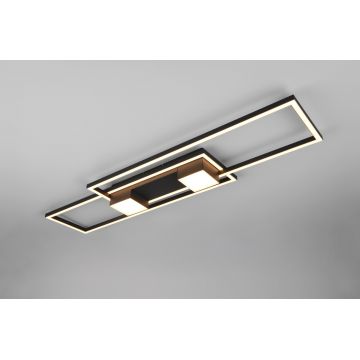 Plafoniera Albany, TRIO, 100x28x8 cm, 37W, 1x SMD, aluminiu, negru mat