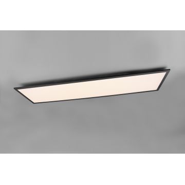 Plafoniera Alpha, RL, 119.5x29.5x5 cm, 34W, 1x SMD LED, metal, negru mat