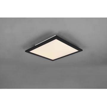 Plafoniera Alpha, RL, 29.5x29.5x5 cm, 13.5W, 1x SMD LED, metal, negru mat