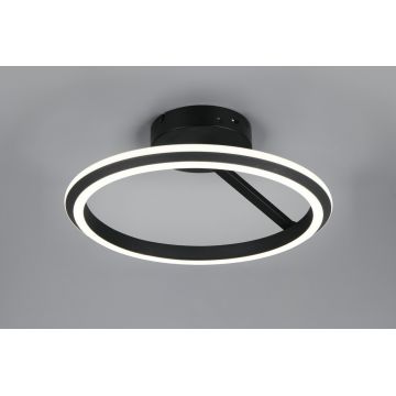 Plafoniera Amador, TRIO, 45x23 cm, 34W, 1x SMD, metal, negru mat
