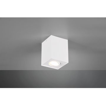 Plafoniera Biscuit, TRIO, 9.6x9.6x12.5 cm, 35W, 1x GU10, metal, alb mat