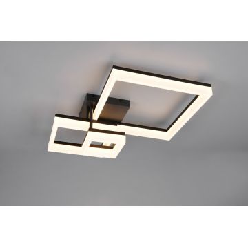 Plafoniera Camino, RL, 65x46.5x17.5 cm, 32W, 1x SMD LED, plastic, negru mat