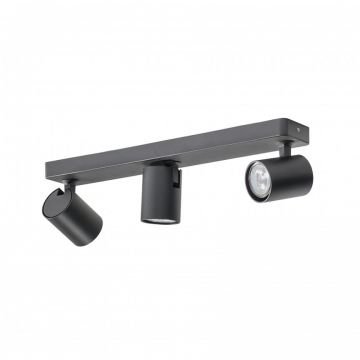 Plafoniera cu 3 spoturi directionabile de tavan/plafon EXO 3 neagra ZZ AZ3197