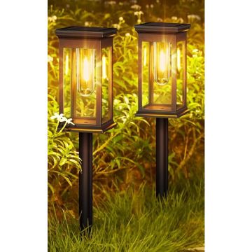 Rovo Set 2 lampi solare LED Rovo XHL-652, lumina alb cald