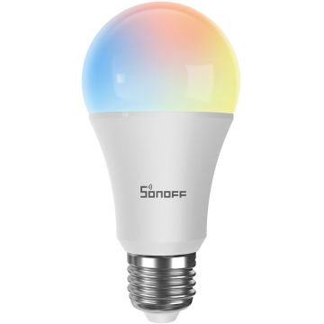 SONOFF Bec LED Smart Sonoff RGB B05-BL-A60, WiFi+Bluetooth, Putere 9W, 806 LM, Control aplicatie SONOFF Bec LED Smart Sonoff RGB B05-BL-A60, WiFi+Bluetooth, Putere 9W, 806 LM, Control aplicatie