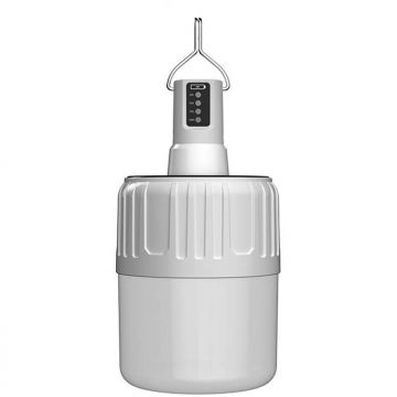 Supfire Lampa LED cu panou solar Superfire T26-S, Pentru Camping, 500 lm, incarcare USB, 3 moduri