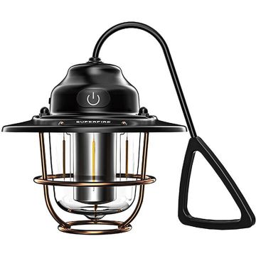 Supfire Lampa LED Superfire T57, 320lm, acumulator 2000mAh, incarcare USB-C, lumina rosie, 7 moduri de iluminare