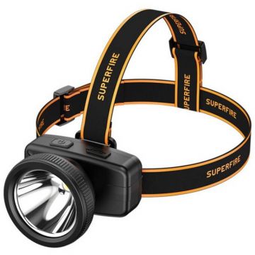 Supfire Lanterna LED pentru cap Superfire HL55, 150lm, 270m, 800mAh, incarcare USB-C