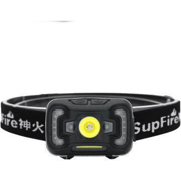 Supfire Lanterna LED pentru cap Supfire HL16, 5W, 500 lm, 1800 mAh, senzor de miscare, lumina rosie, incarcare USB, IP44