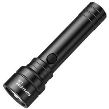 Supfire Lanterna LED Superfire C20, 1100lm, 240m, incarcare USB-C, Negru