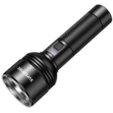 Supfire Lanterna LED Superfire D18, 2000lm, 226M, 5200mAh, incarcare USB-C, 36W