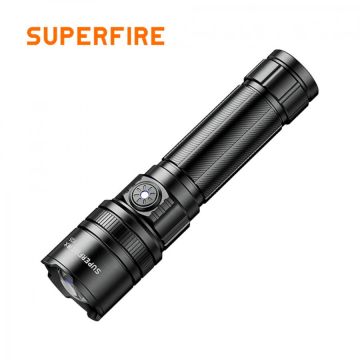 Supfire Lanterna LED Superfire Y25, Zoom, 600lm, 450M, 2000mAh, incarcare USB-C, 10W
