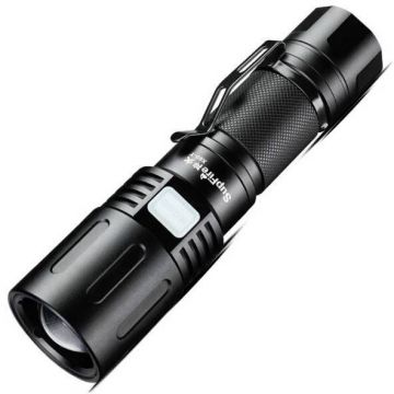 Supfire Lanterna LED SupFire X60-T cu Zoom, 36W, 3000 lm, 3400 mAh, incarcare USB, IP34, functie Powerbank