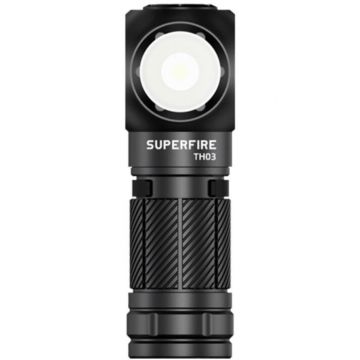 Supfire Lanterna Multifunctionala LED Superfire TH03, USB, 460lm, 104m, incarcare USB-C, suport cap, prindere magnetica