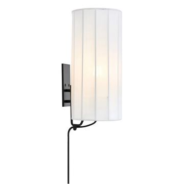 Aplică de perete alb-negru cu alimentare la priză Hikari – Markslöjd