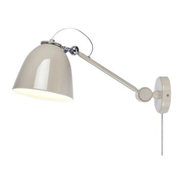 Aplică de perete grej cu alimentare la priză Tilt – Markslöjd