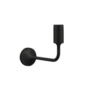 Aplică de perete neagră fără abajur din metal Santé – UMAGE