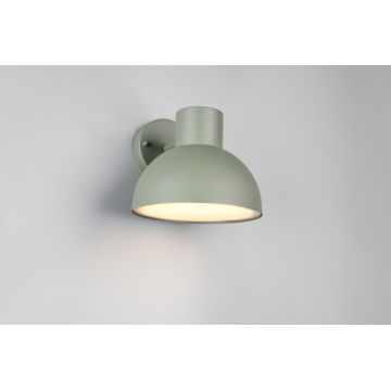 Aplica de perete pentru exterior Elbe, TRIO, 20x18.5 cm, 10W, 1x E27, aluminiu, verde