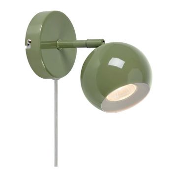 Aplică de perete verde cu alimentare la priză Pop – Markslöjd