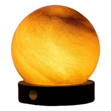 Decorațiune luminoasă maro închis cu USB ø 8 cm Sand Storm – Gingko