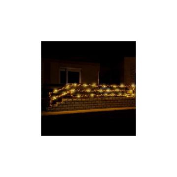 Instalatie de Craciun, tip liniara, 23 m, 360 leduri, alb cald