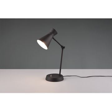 Lampa de masa Enzo, RL, 16.7x23.3x50.1 cm, 10W, 1x E27, metal, negru mat
