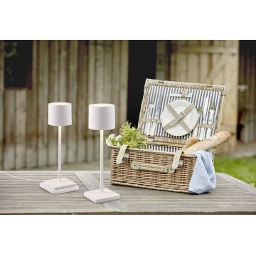 Lampa de masa Fernandez, RL, 12.5x12.5x38 cm, 1.5W, 1x SMD, plastic, alb mat