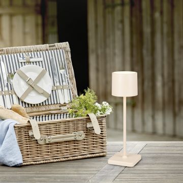 Lampa de masa Fernandez, RL, 12.5x12.5x38 cm, 1.5W, 1x SMD, plastic, bej