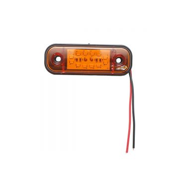 Lampa laterala gabarit slim LED 12-24V, galbena FR0175, Cod: BK79005, Breckner Germany