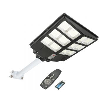 Lampa solara LED, 200W, iluminat stradal 6500K cu panou solar, telecomanda, senzor miscare si prindere pe stalp, Cod: BK69676 Echivalență: DISLG35, Breckner Germany