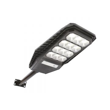 Lampa solara LED, iluminat stradal 200W, 6500K, IP65, cu panou solar, senzor de miscare si prindere pe stalp, Cod: BK69248 Echivalență: DISES97, Breckner Germany