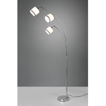 Lampadar Davos, RL, 12x185 cm, 28W, 3x E14, metal, gri/alb