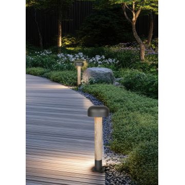 Lampadar de exterior Fraser, TRIO, 19x54 cm, 10W, 1x E27, aluminiu, gri