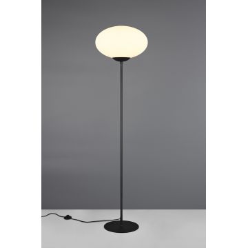 Lampadar Fomento, TRIO, 40x150 cm, 15W, 1x E27, metal, negru mat/alb
