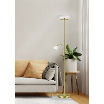 Lampadar Gerry, RL, 34x180 cm, 18W/10W, 2x E27, 1x E14, metal, bronz mat