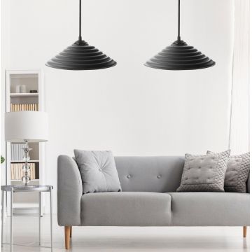 Lustra 204 Chandelier, Negru, 25x7x50 cm