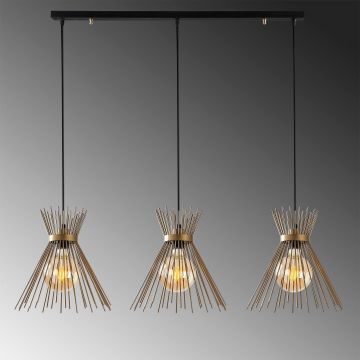 Lustra Arklight 03, Negru, 104x34x129 cm