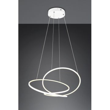 Lustra Darvin, TRIO, 84x66x150 cm, 52W, 1x SMD, metal, alb mat