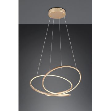 Lustra Darvin, TRIO, 84x66x150 cm, 52W, 1x SMD, metal, auriu