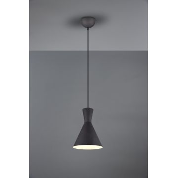 Lustra Enzo, RL, 20x150 cm, 28W, 1x E27, metal, negru mat