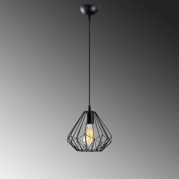 Lustra Fumelamp, Negru, 23x23x117 cm