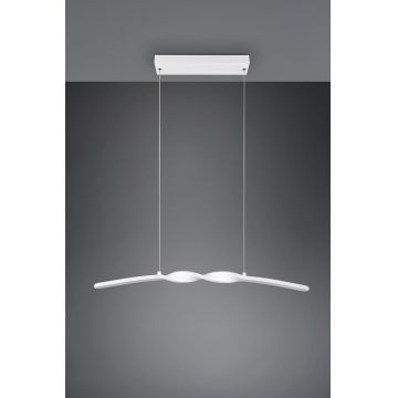 Lustra Ginko, RL, 79x9x150 cm, 18W, 1x SMD, metal, alb mat