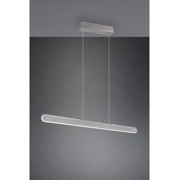 Lustra Helios, TRIO, 100x8.5x160 cm, 28W, 1x SMD, metal, argintiu lucios